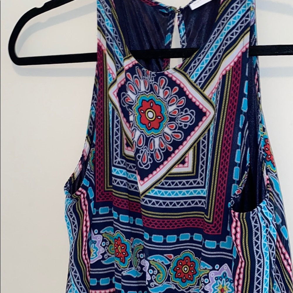 Multi- Color high-low dress with shorts attached!